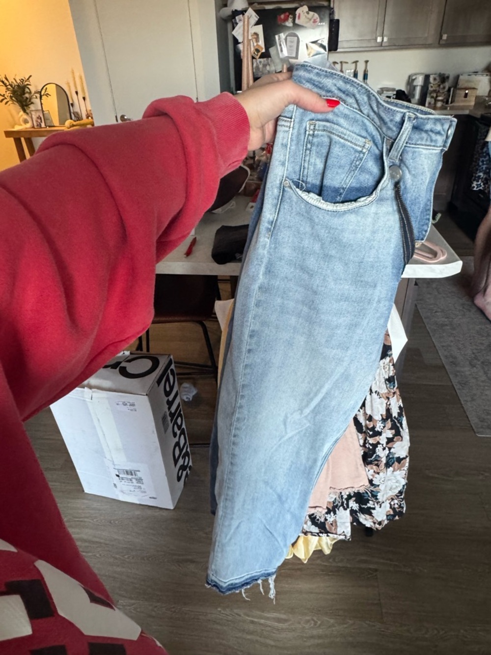 Risen two tone denim